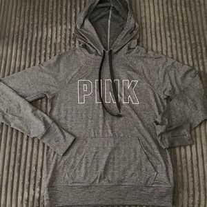 Victoria Secret Pink Active Hooded Long Sleeve Top Hoodie Size XS Thumb Holsters